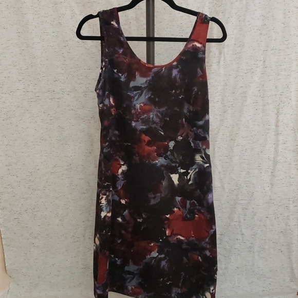 Vera Wang Abstract Floral Dress - Picture 1 of 4